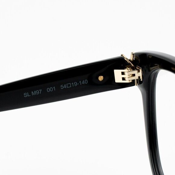 NEW Saint Laurent SLM97 001 Black Square Women Eyeglasses - Picture 11 of 13